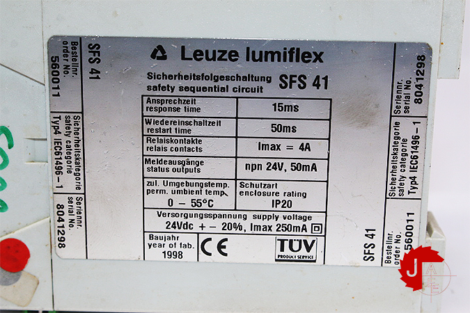 lenze lumiflex SFS 41 Safety sequential circuit
