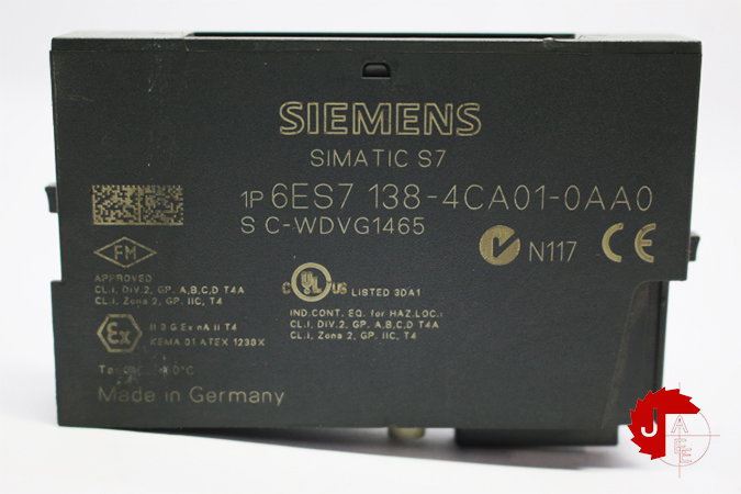 SIEMENS 6ES7 138-4CA01-0AA0 SIMATIC DP, Electronics module for ET 200S