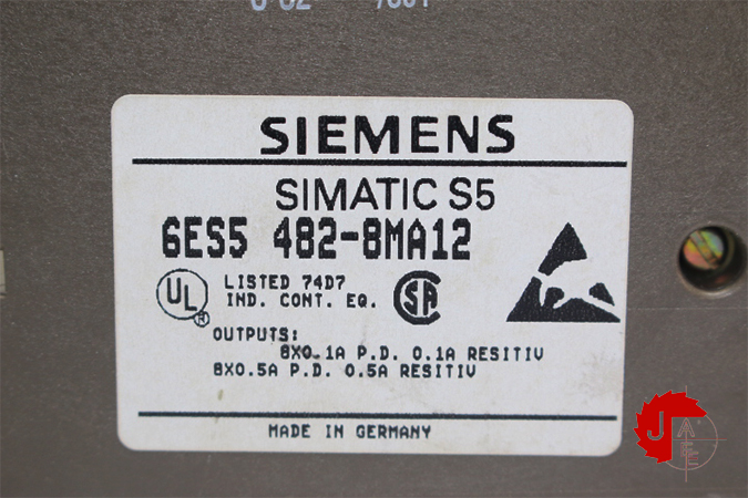 SIEMENS 6ES5482-8MA12 DIGITAL INPUT/OUTPUT MODULE