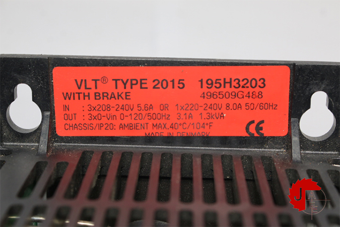 Danfoss VLT TYPE 2015 WITH BRAKE Inverter Drive 195H3203