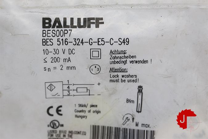 BALLUFF BES00P7 Inductive standard sensors BES 516-324-G-E5-C-S49