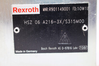 REXROTH HSZ 06 A216-3X/S315M00 DIRECTIONAL CONTROL VALVE R901149001