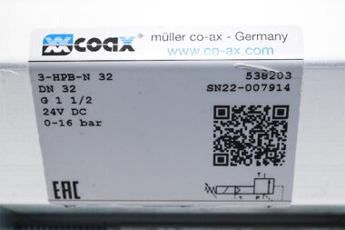 Coax 3-HPB-N 32 Pressure Control Valves 1-16 bar