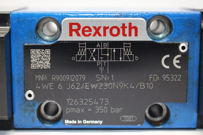 REXROTH R900912079 DIRECTIONAL CONTROL VALVE 4WE6J62/EW230N9K4/B10