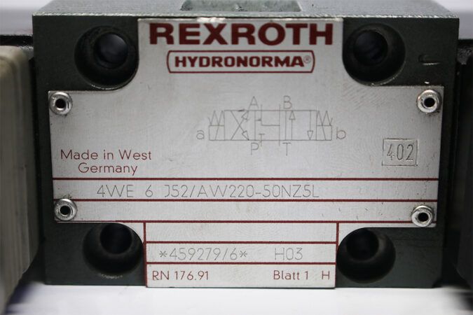 REXROTH 4WE6J52/AW220-50NZ5L DIRECTIONAL CONTROL VALVE