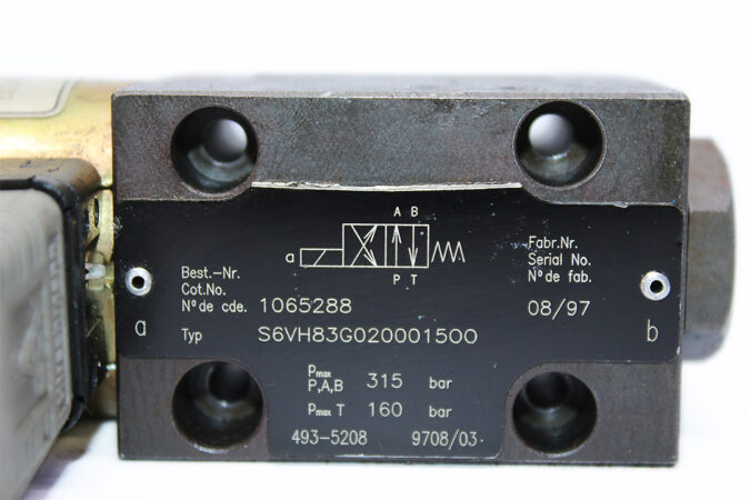 HERION S6VH83G020001500 DIRECTIONAL CONTROL VALVE