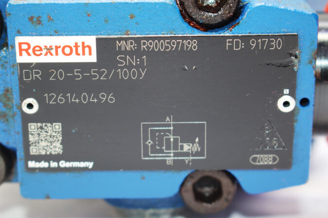REXROTH R900597198 PRESSURE REDUCING VALVE DR20-5-52/100Y