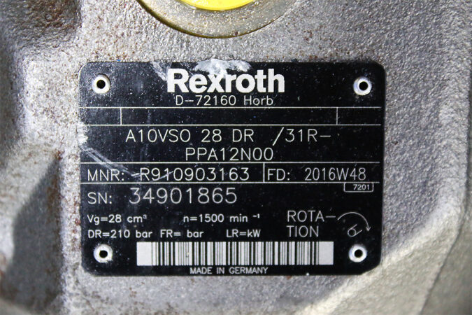 REXROTH R910903163 AXIAL PISTON VARIABLE PUMP A10VSO 28 DR/31R-PPA12N00