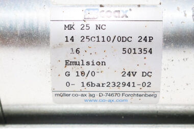 Coax MK 25 NC 2/2 Way coaxial Direct Acting Valves 0-16 bar