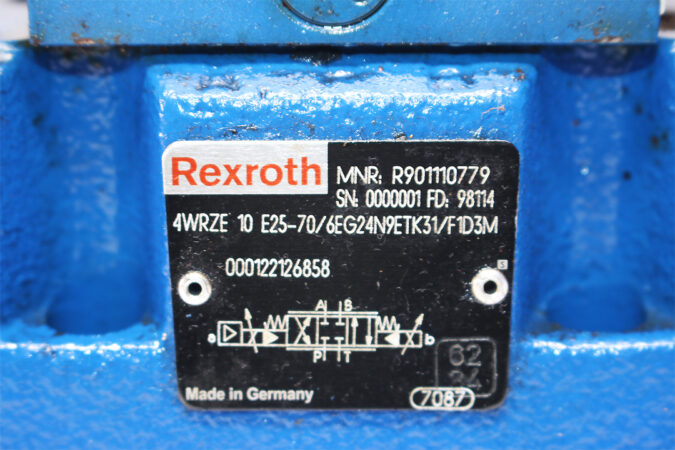 REXROTH R900958859,3DREPE6C-20=25EG24N9K31/F1M=00 PROPORTIONAL PRESSURE REDUCING VALVE R901110779 - Image 3