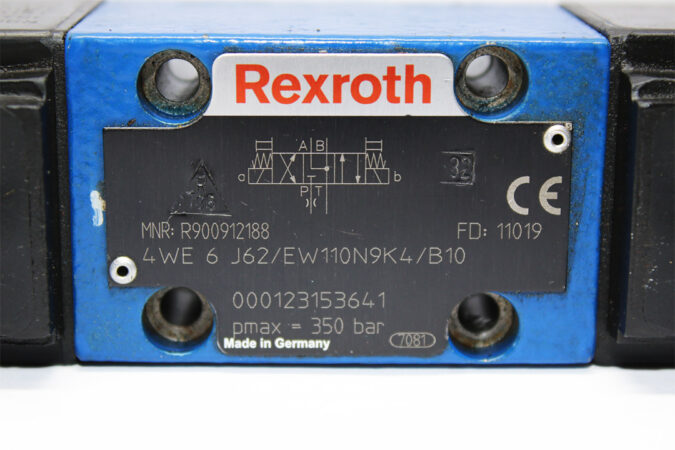 REXROTH R900912188 DIRECTIONAL CONTROL VALVE 4WE6J62/EW110N9K4/B10