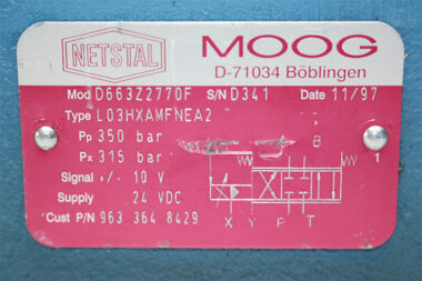 MOOG D663Z2770F L03HXAMFNEA2 SERVO-PROPORTIONAL CONTROL VALVE D061-814A