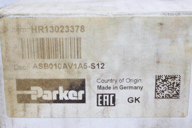 PARKER ASB010AV1A5-S12 Accumulator Safety Blocks