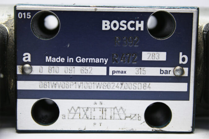 BOSCH 0 810 091 652 DIRECTIONAL CONTROL VALVE 081WV06P1V1001WS024/00SD84