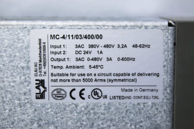 Schneider Electric-ELAU MC-4/11/03/400 PACDRIVE SERVO AMPLIFIER 13130245